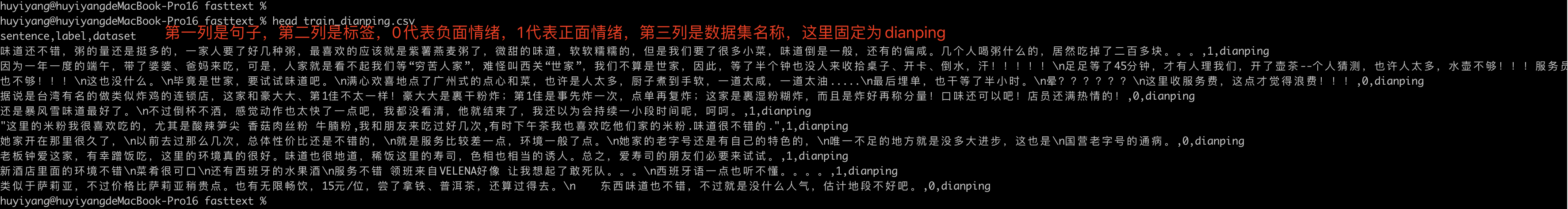 train.csv数据内容