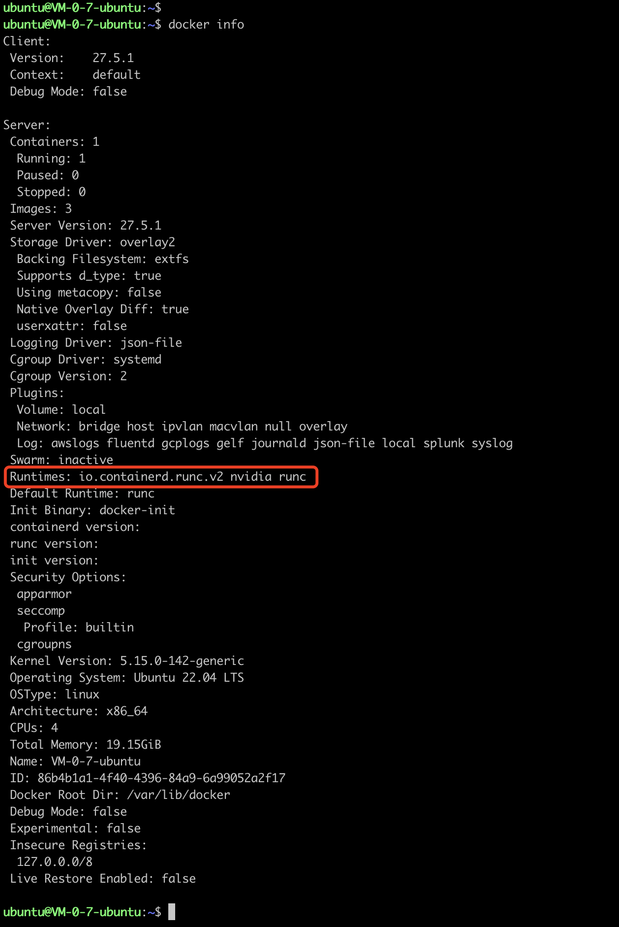 docker info信息
