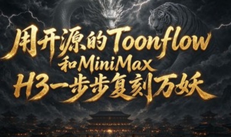 用开源的Toonflow和MiniMax H3一步步复刻万妖