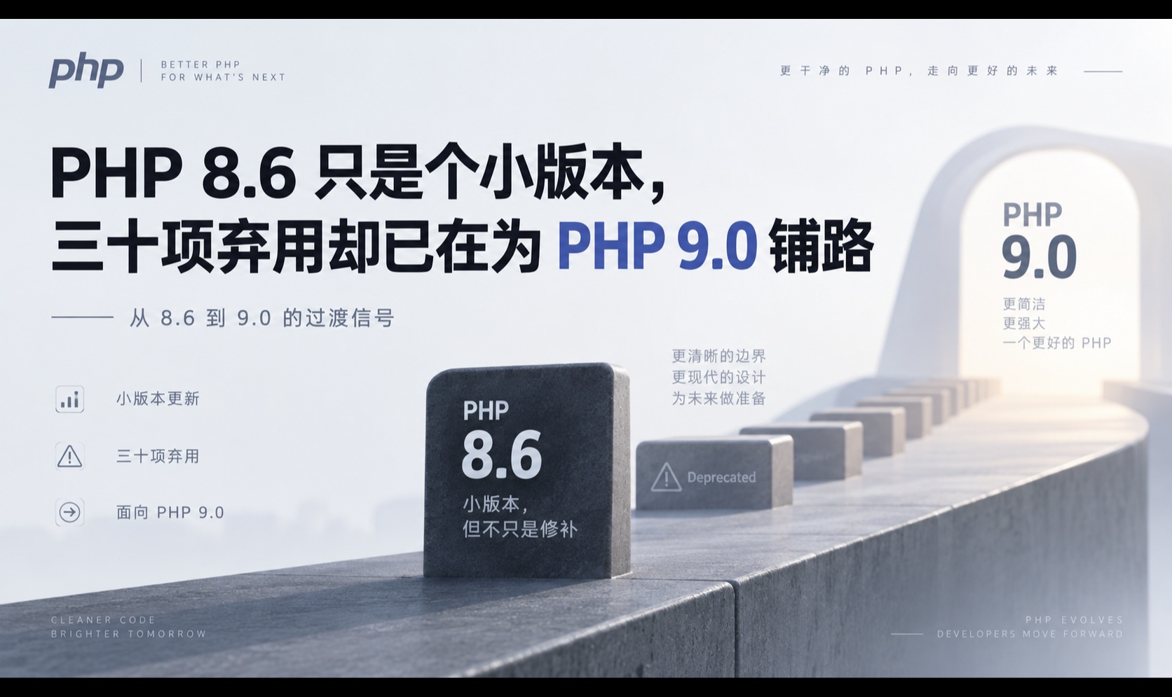PHP 8.6 只是个小版本，三十项弃用却已在为 PHP 9.0 铺路