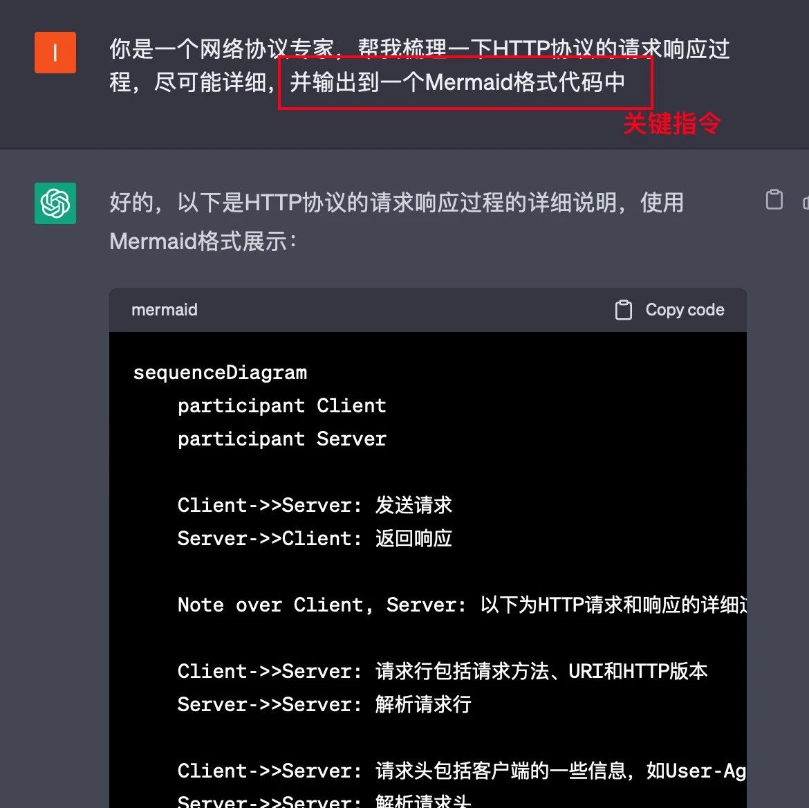 用ChatGPT秒画流程图