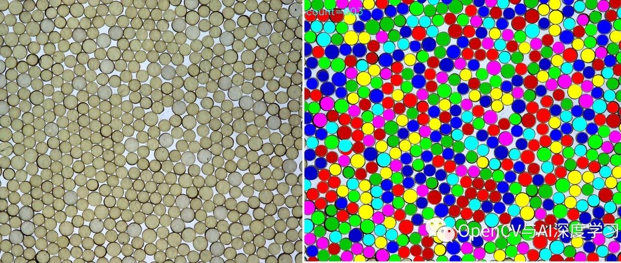 实战 | OpenCV传统方法实现密集圆形分割与计数(详细步骤 + 代码)