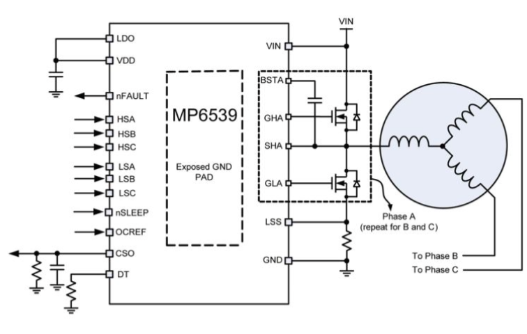可以看到还是要有 MOS 管的