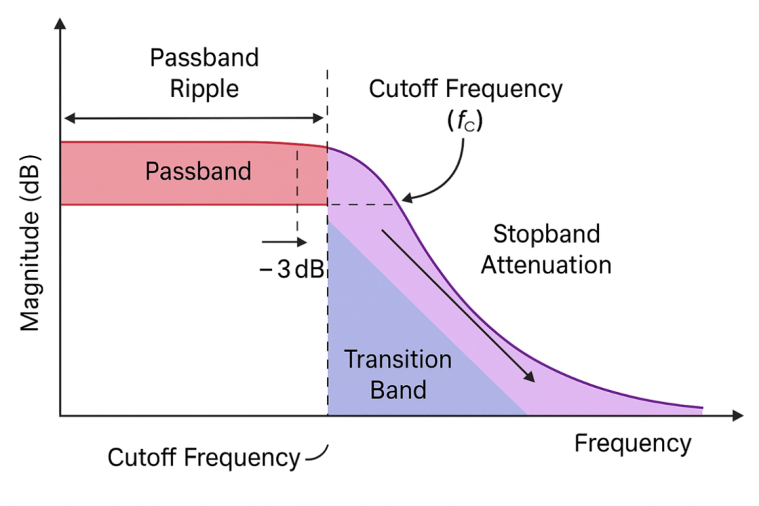 滤波器响应曲线图