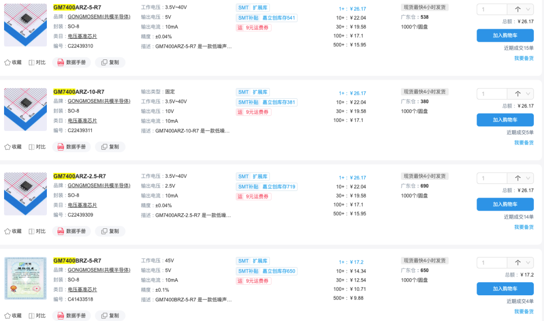 当然是以前的型号 GM7400