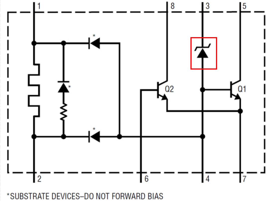 这个画住的地方就是二极管的位置