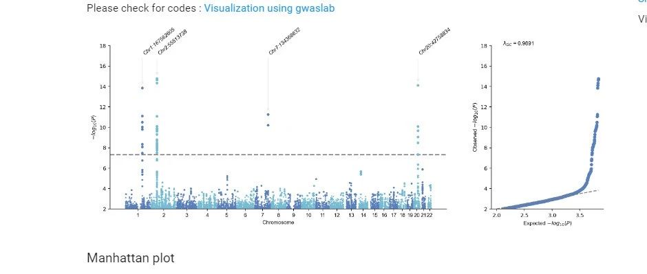 使用plink软件利用Fisher精确检验关联基因型和表型（GWAS）