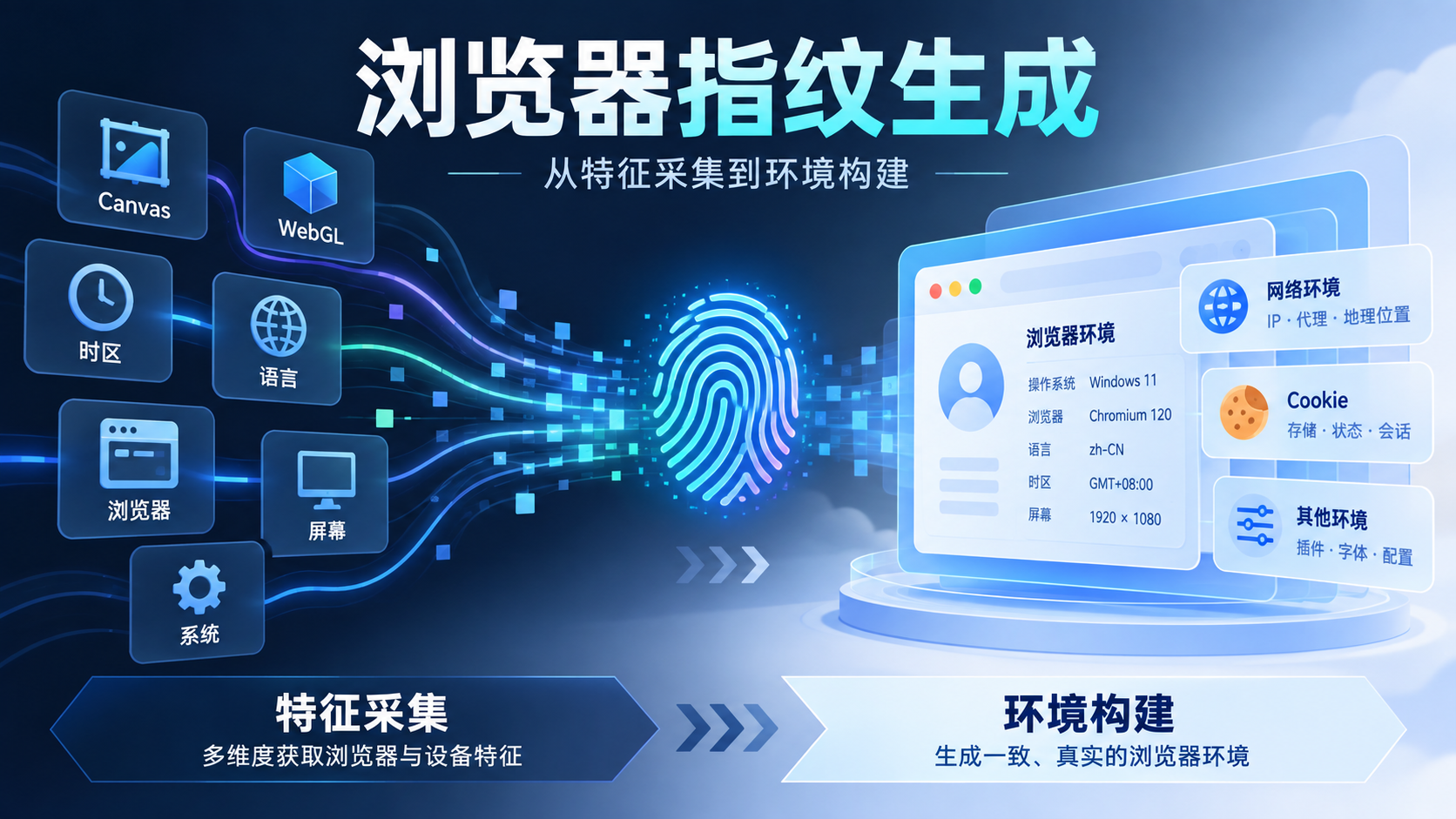 浏览器指纹生成到底是怎么回事？从网站采集特征到指纹浏览器构建环境