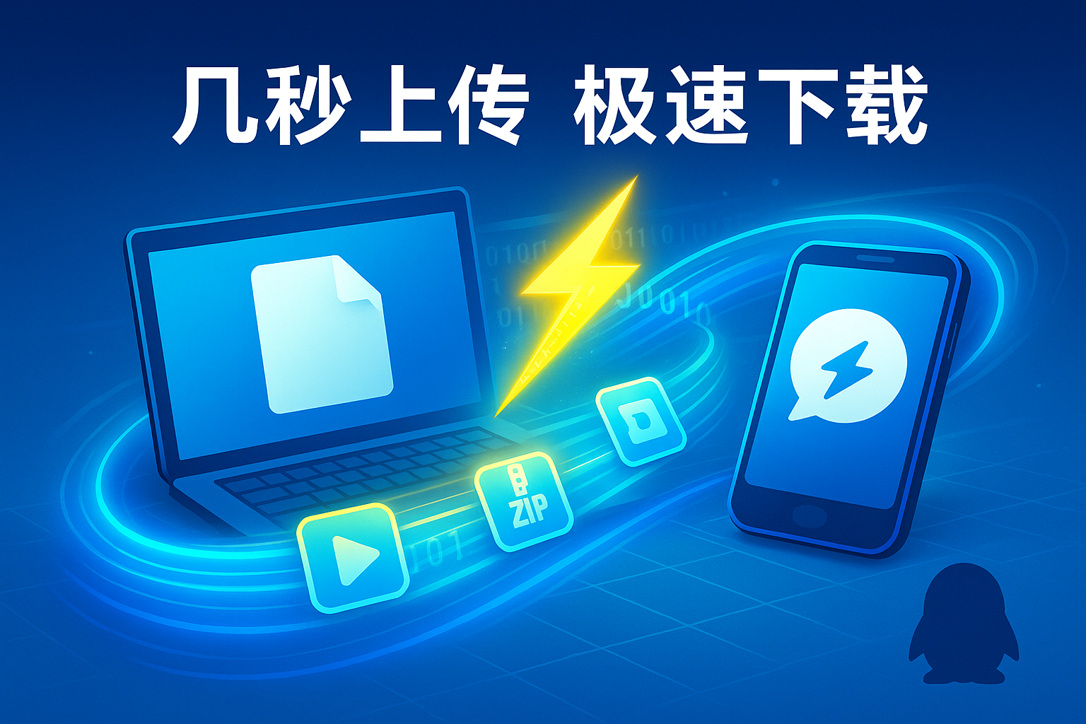 网盘限速 Out！QQ 闪传带你几秒搞定超大文件传输