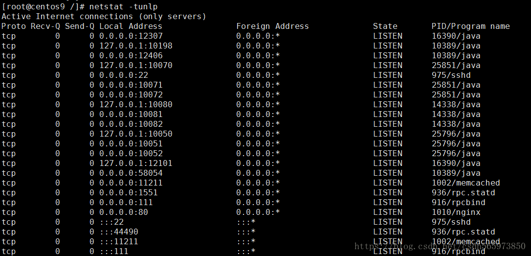 linux 查看端口占用