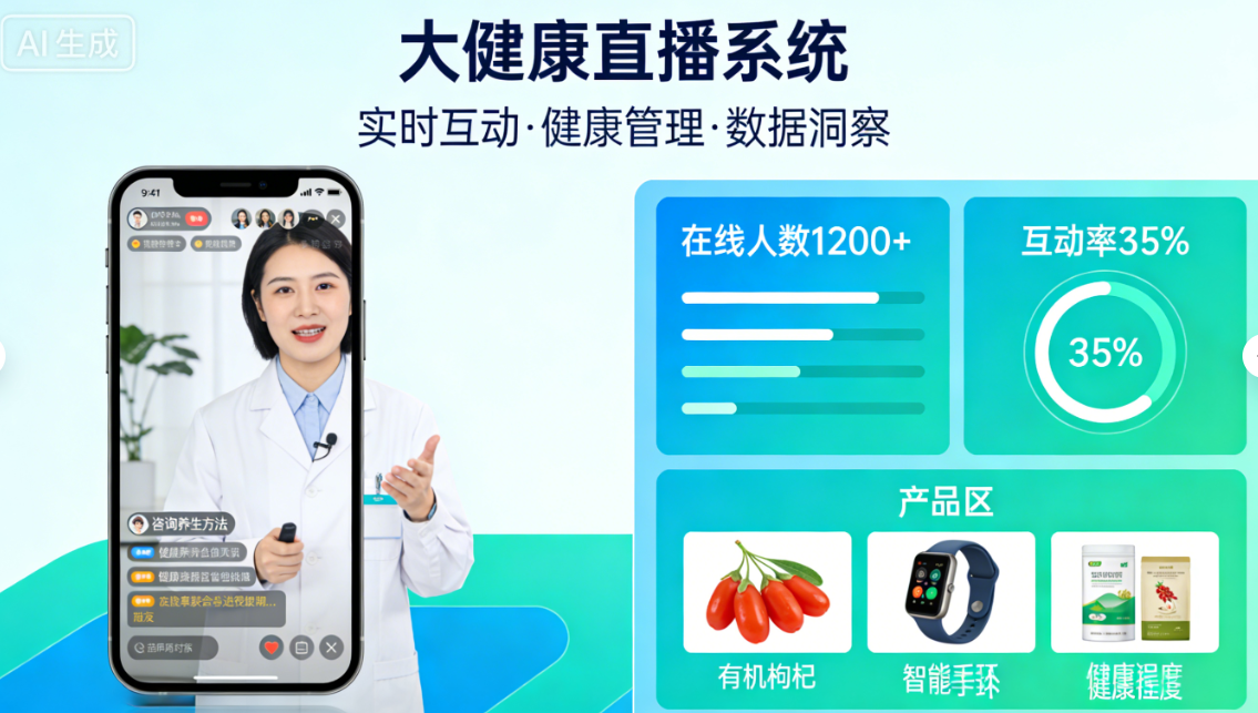 大健康直播系统开发