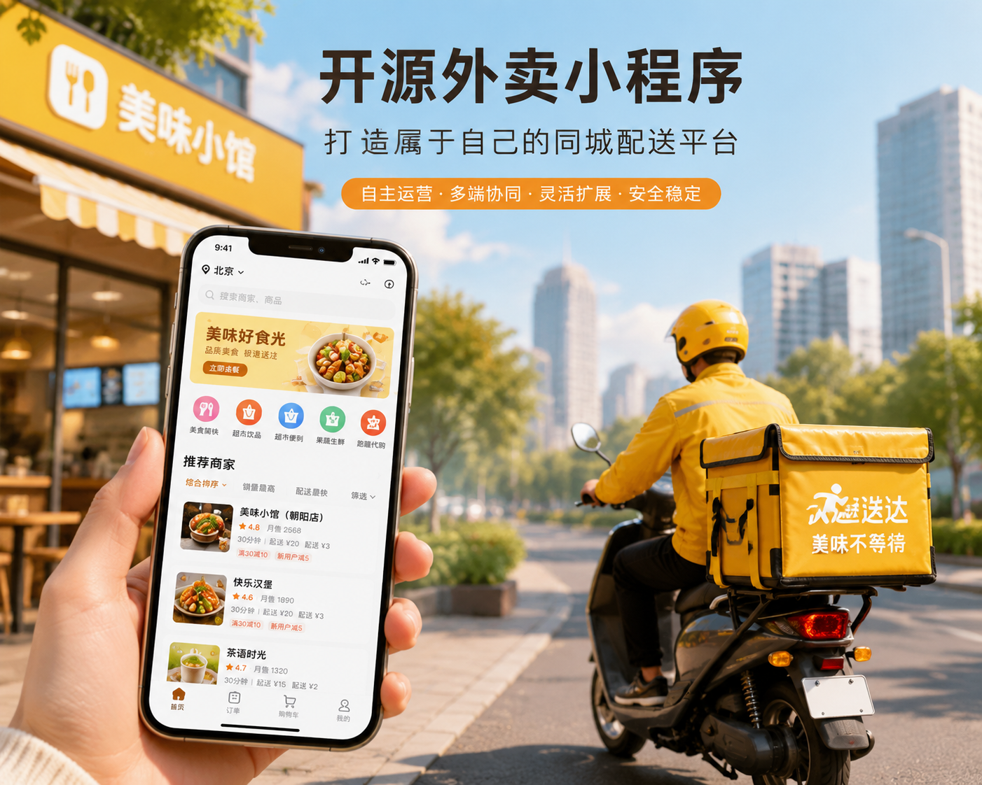 开源外卖小程序搭建指南：打造属于自己的同城配送平台