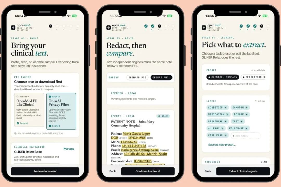 iPhone 上用 OpenMedKit 扫描病历并做 PII 脱敏