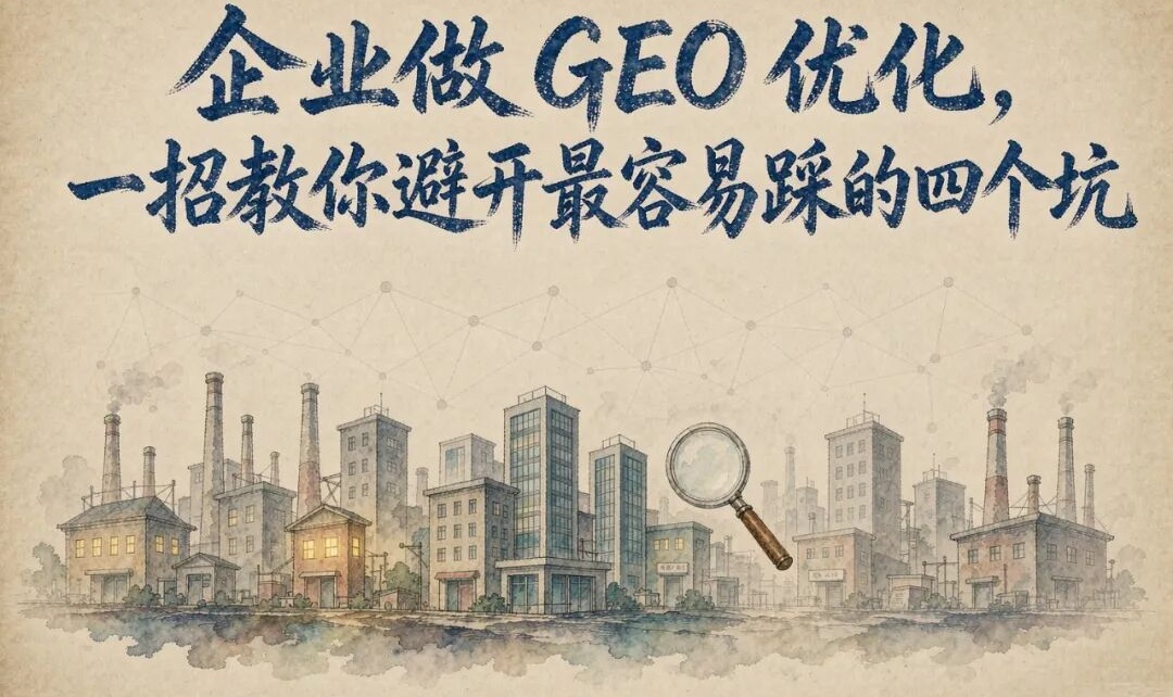 企业做GEO优化，一招教你避开，最容易踩得四个坑