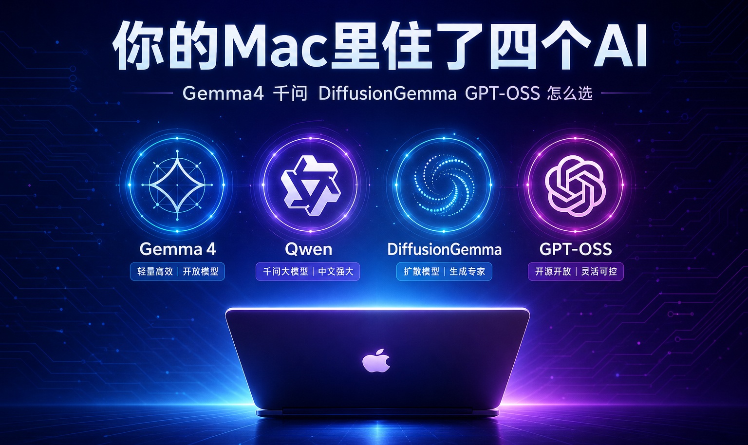 买了M4 Mac，还在每月给AI公司交钱？你电脑里其实住着四个免费高手