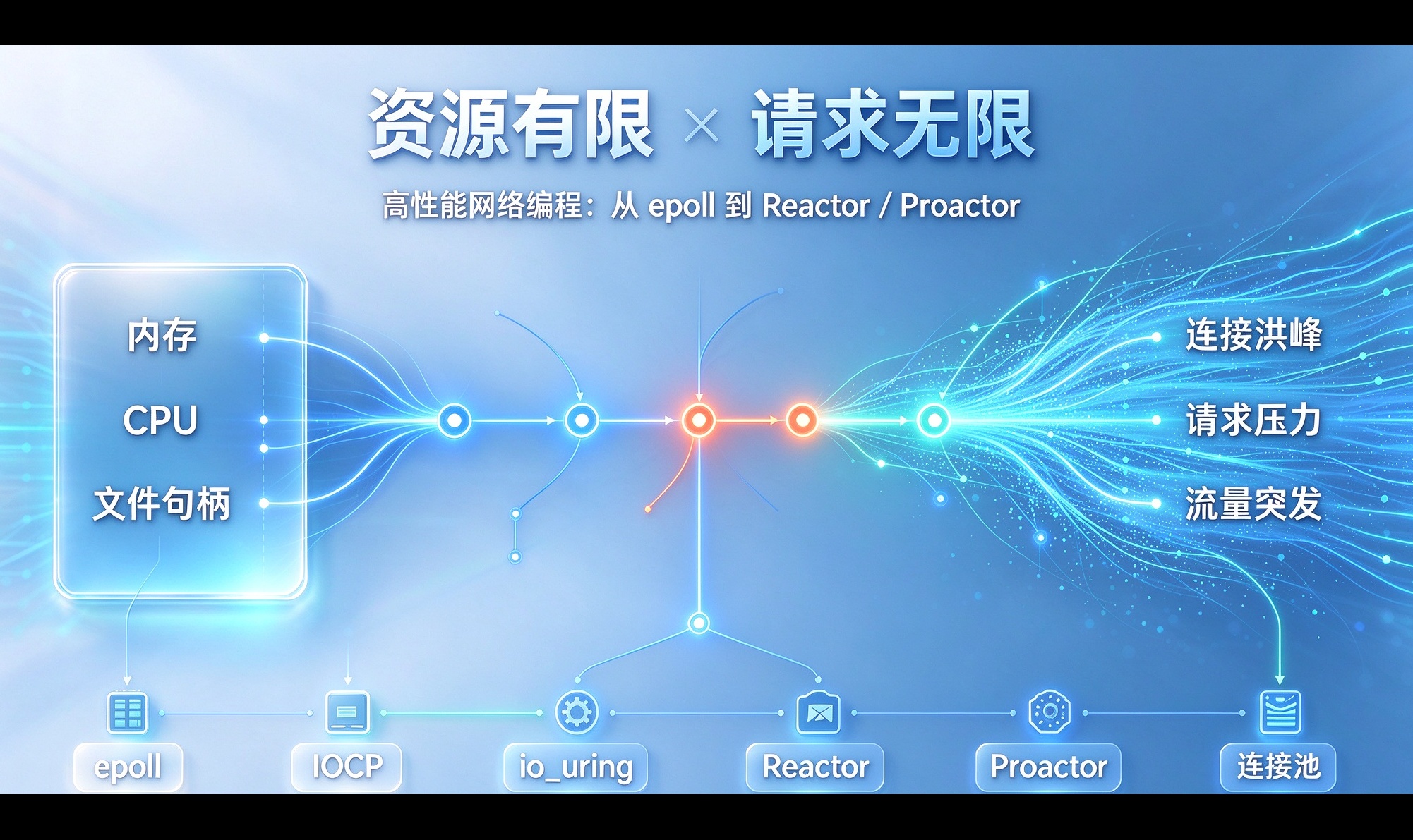 资源有限 &times; 请求无限：高性能网络编程的底层逻辑全解