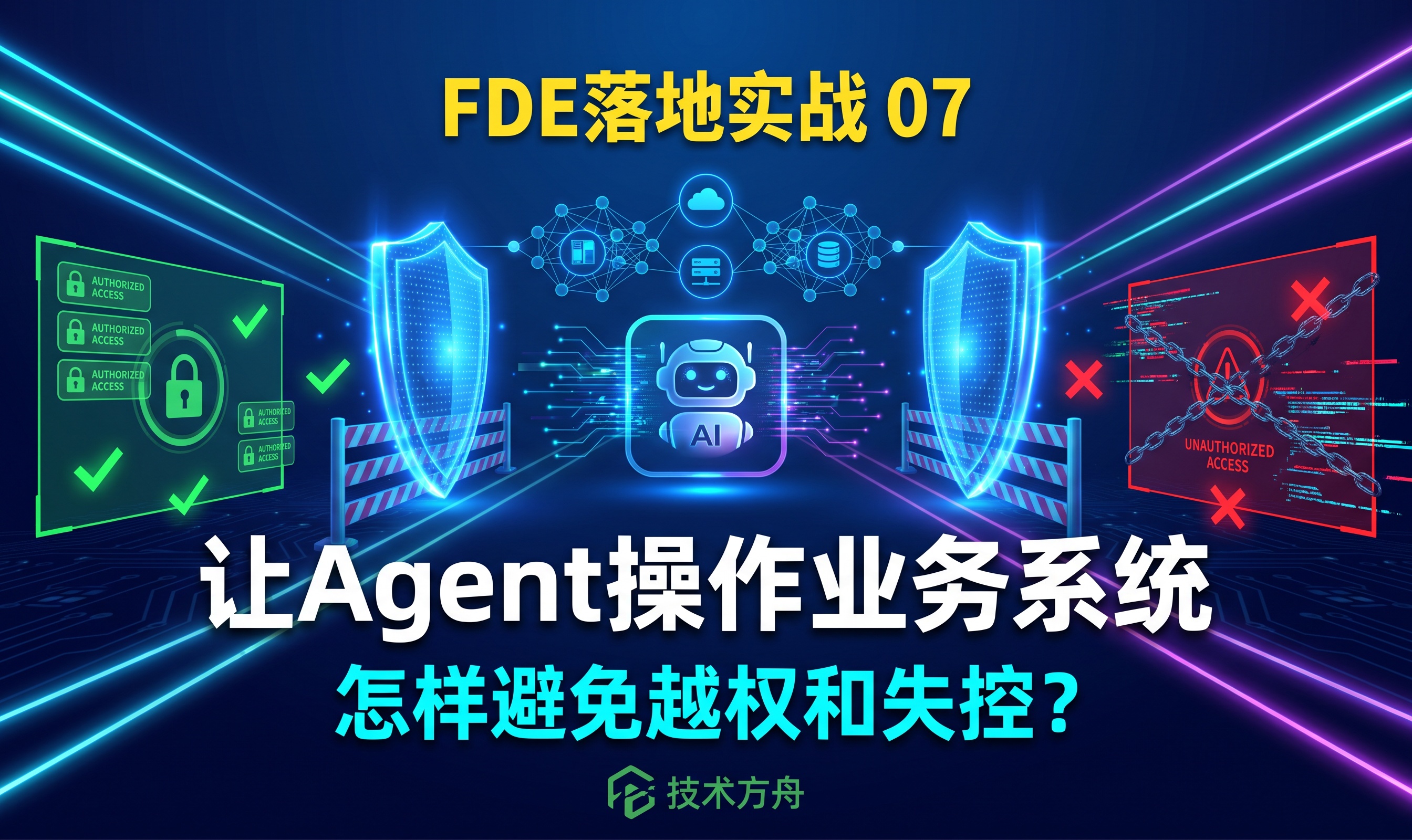 FDE落地实战 07｜让Agent操作业务系统，怎样避免越权和失控？