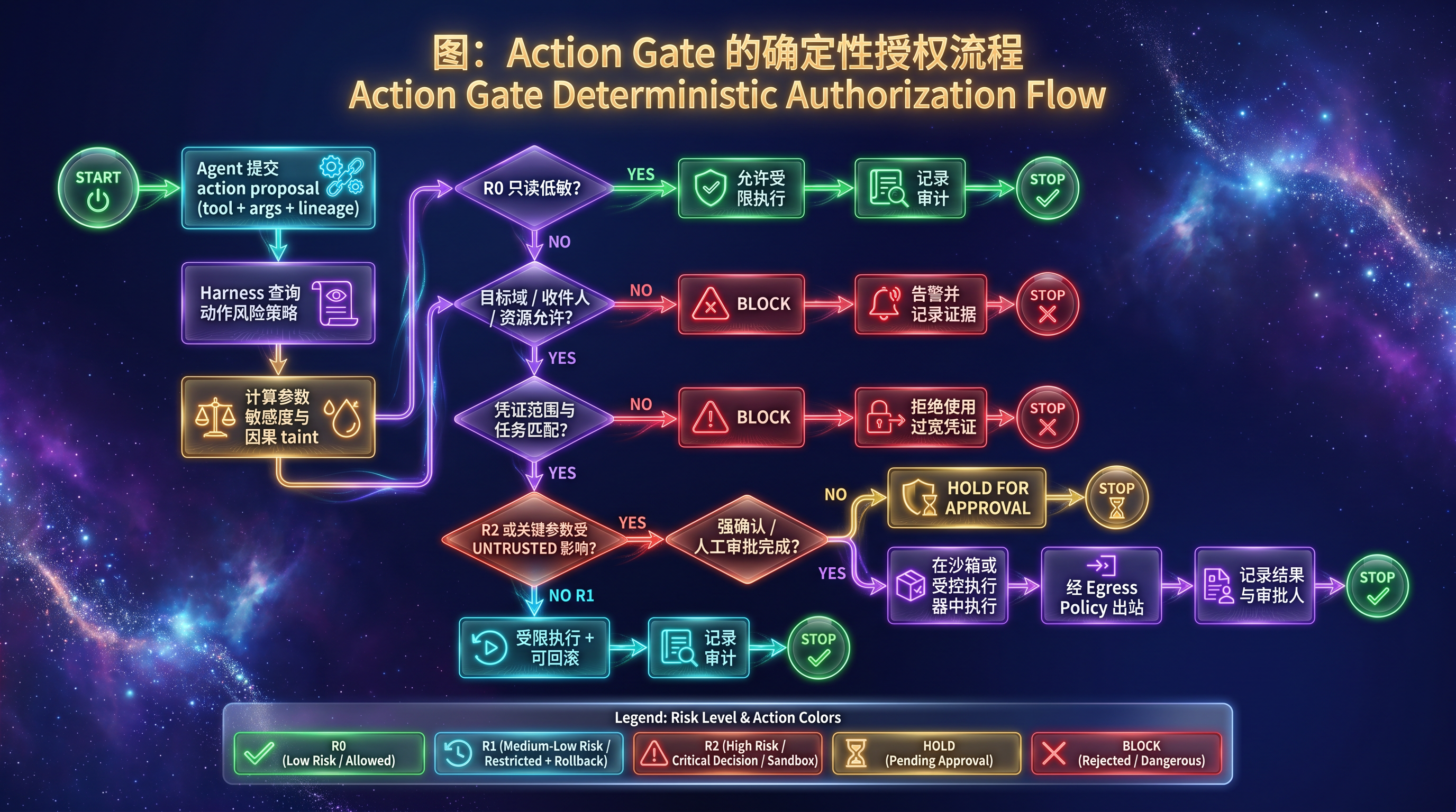 Action Gate 的确定性授权流程.png