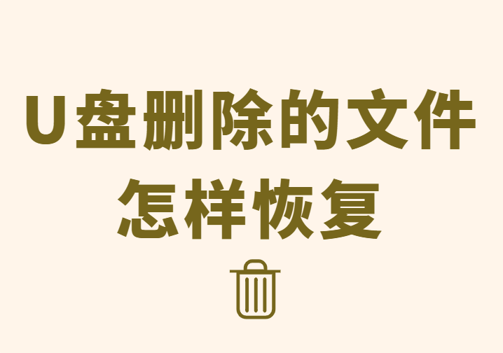 U盘删除的文件怎样恢复？7个方法恢复U盘数据