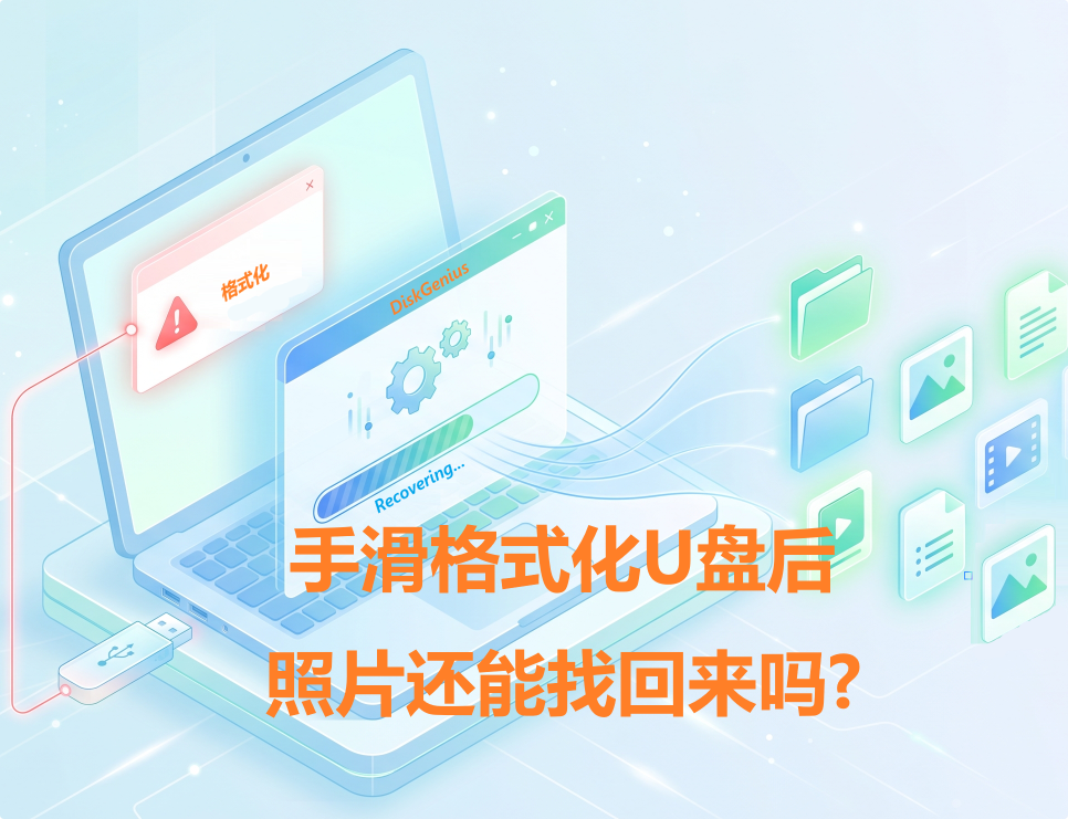 手滑格式化U盘后，里面照片还能找回来吗？