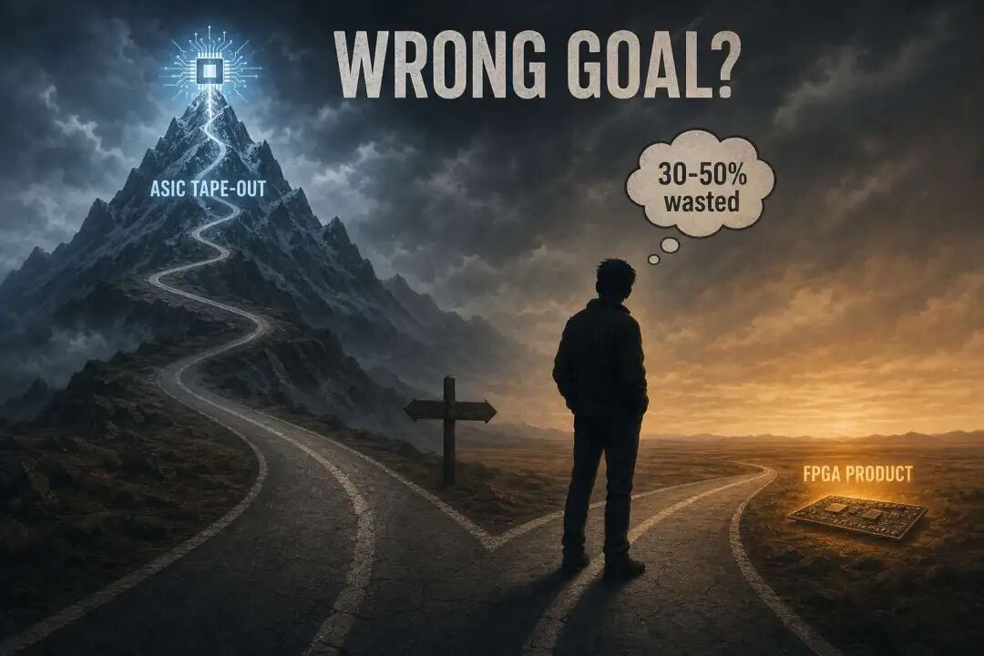 WRONG GOAL? — 没在 day 1 把"FPGA 是 ASIC 验证平台"讲清楚, 30-50% 工作量走错方向