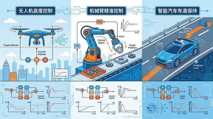PID算法应用场景插画