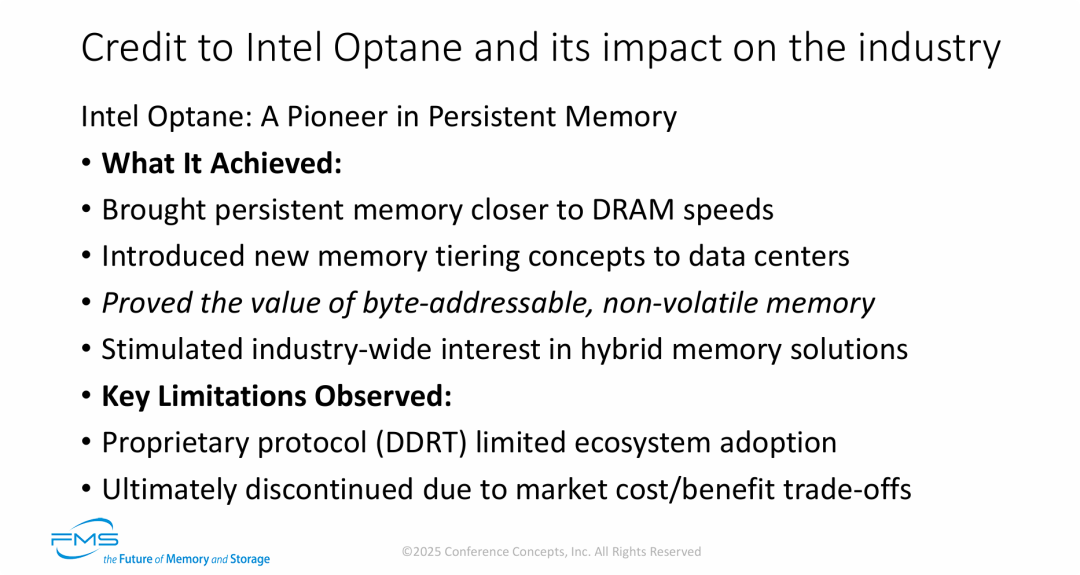 归功于英特尔傲腾及其对行业的影响