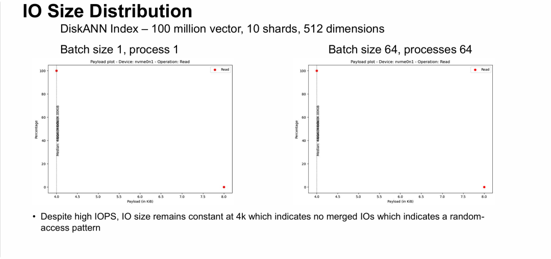 IO Size Distribution” (I/O 大小分布)