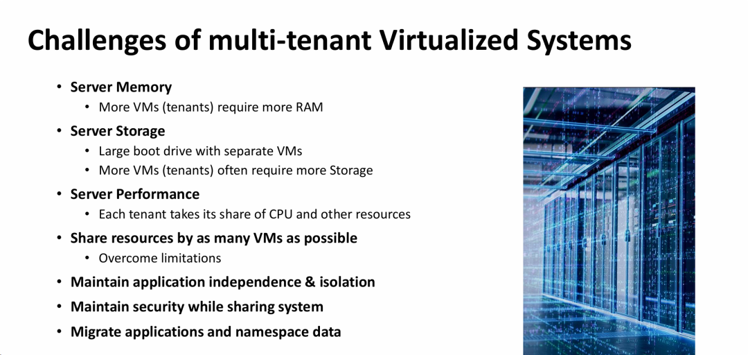 多租户虚拟化环境中面临的痛点