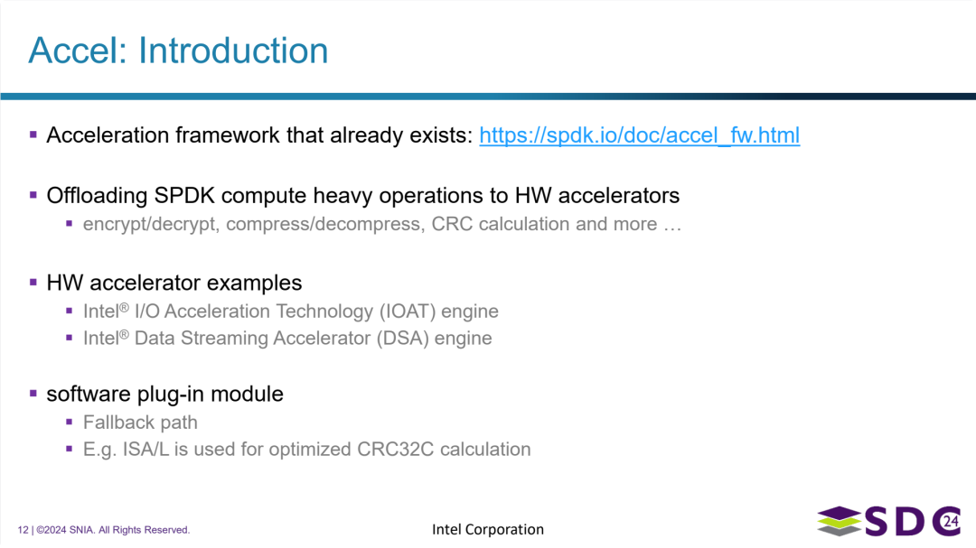 SPDK 内置的计算加速框架及其工作原理