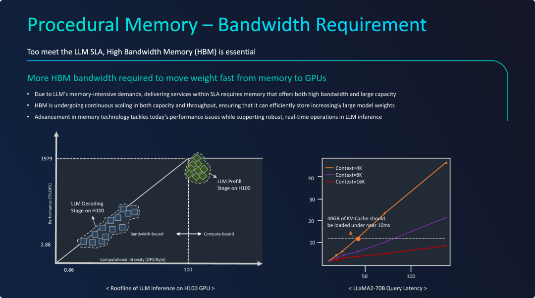 程序性记忆对内存带宽的诉求