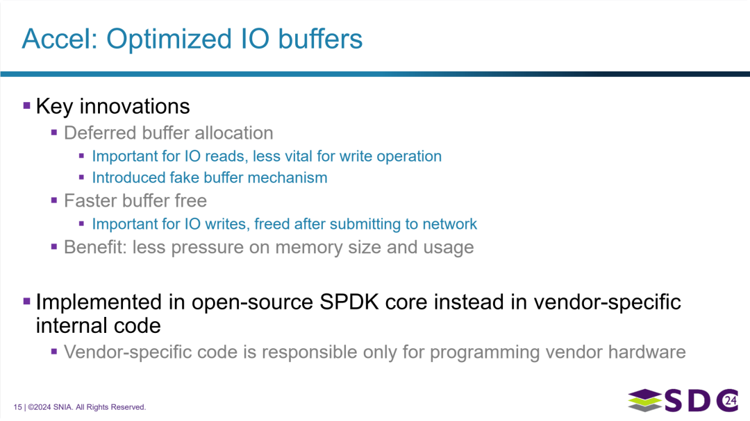 SPDK 在 IO 缓冲区处理方面的优化策略及其益处