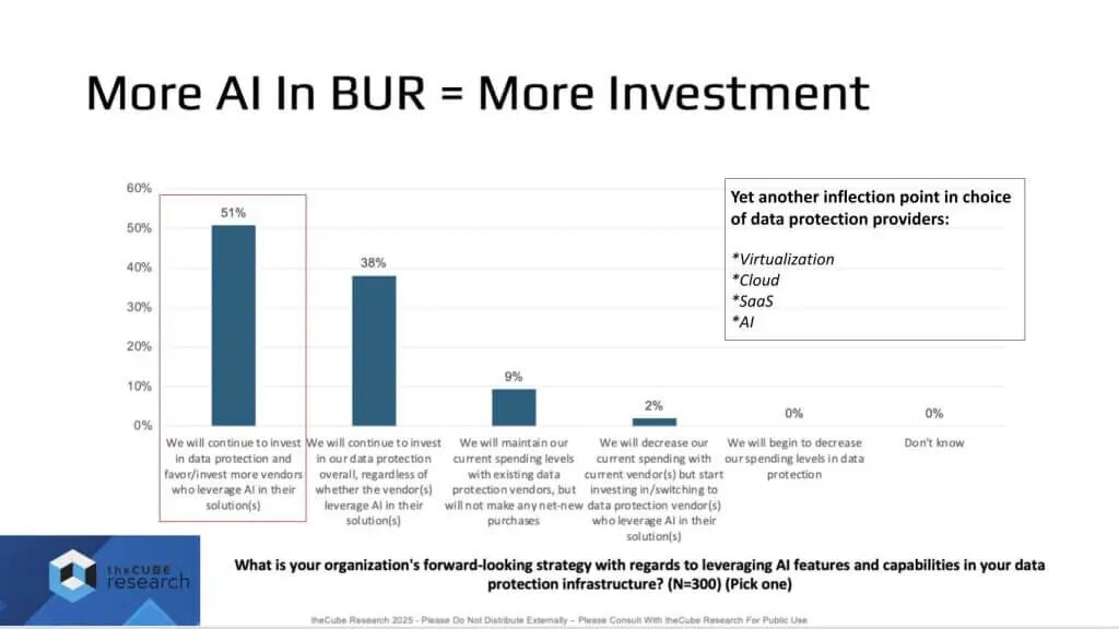 图9: 数据保护中AI功能的投资策略