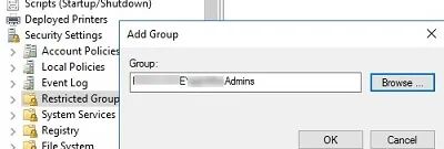 使用 GPO 将域安全组添加到本地 Windows 管理员