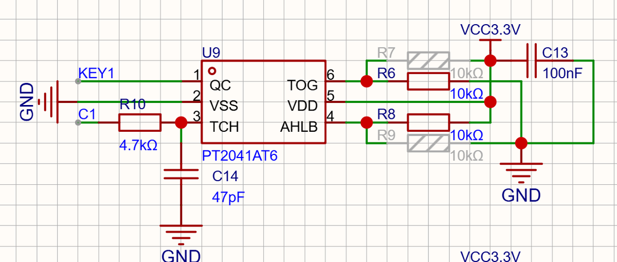 单个触摸输入的高清原理图