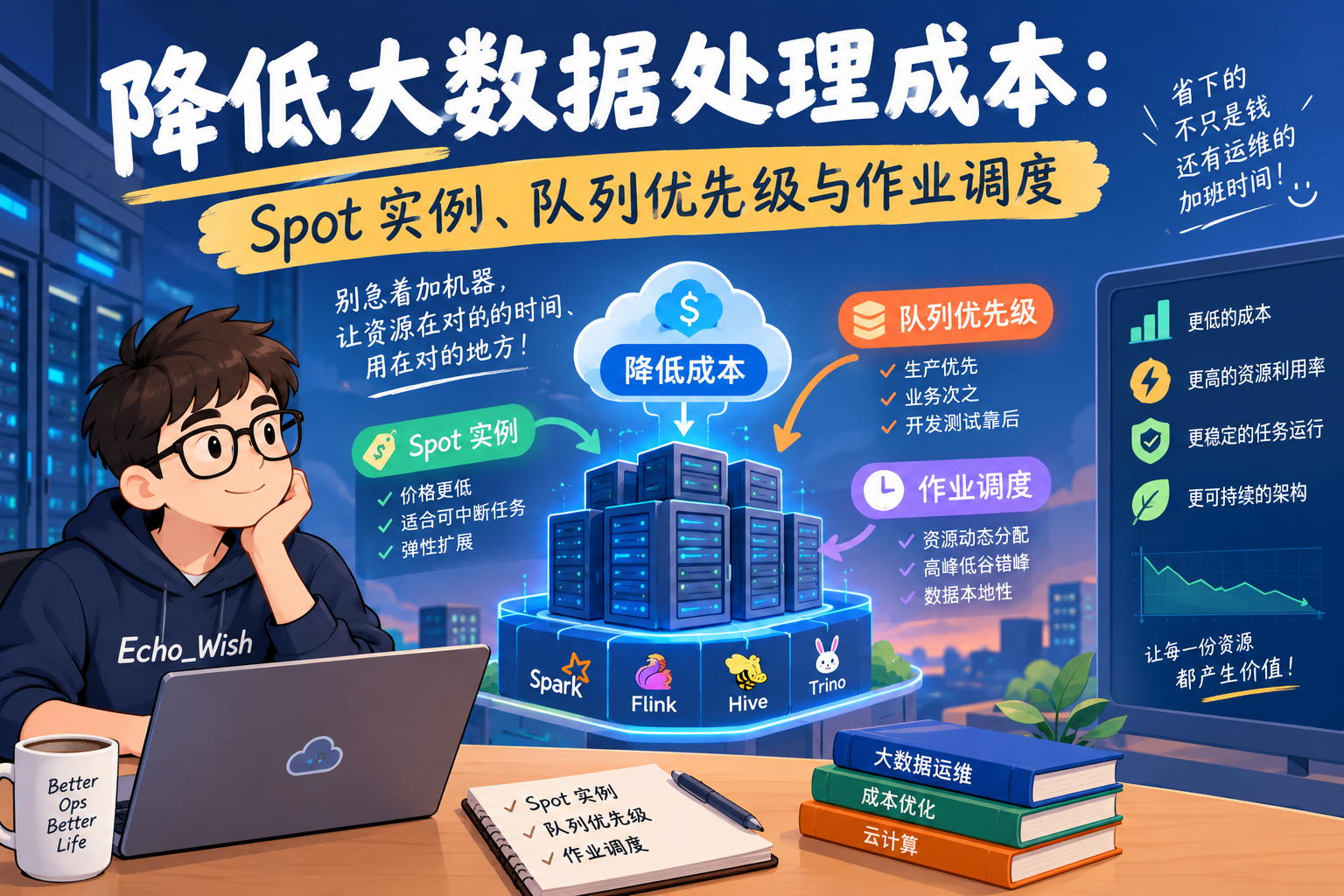 大数据成本为什么越跑越高？别急着加机器，Spot + 队列调度可能省下一半