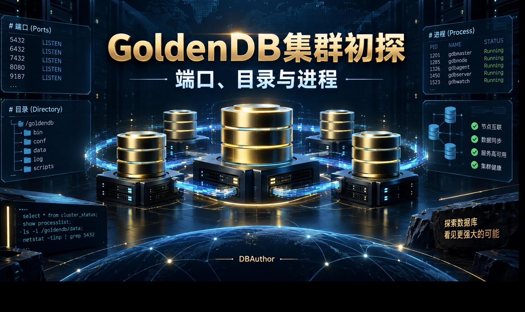 GoldenDB 装完之后，系统里到底多了什么？