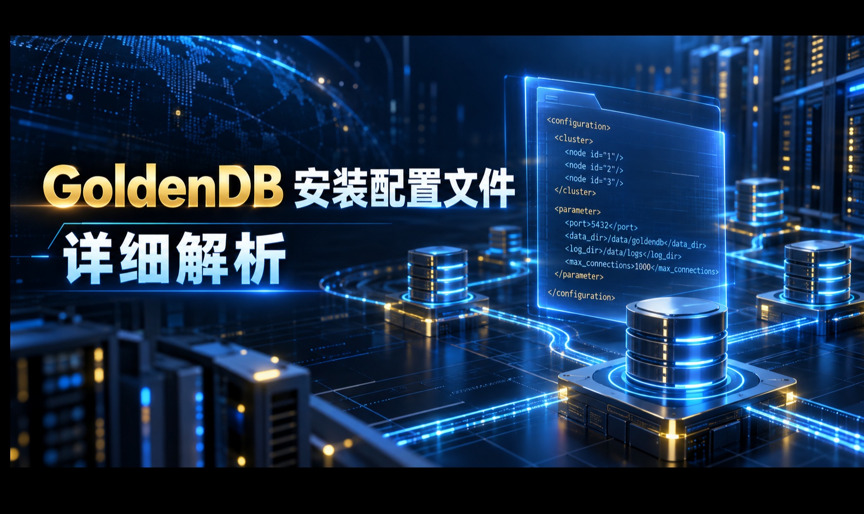 GoldenDB 安装配置文件详细解析
