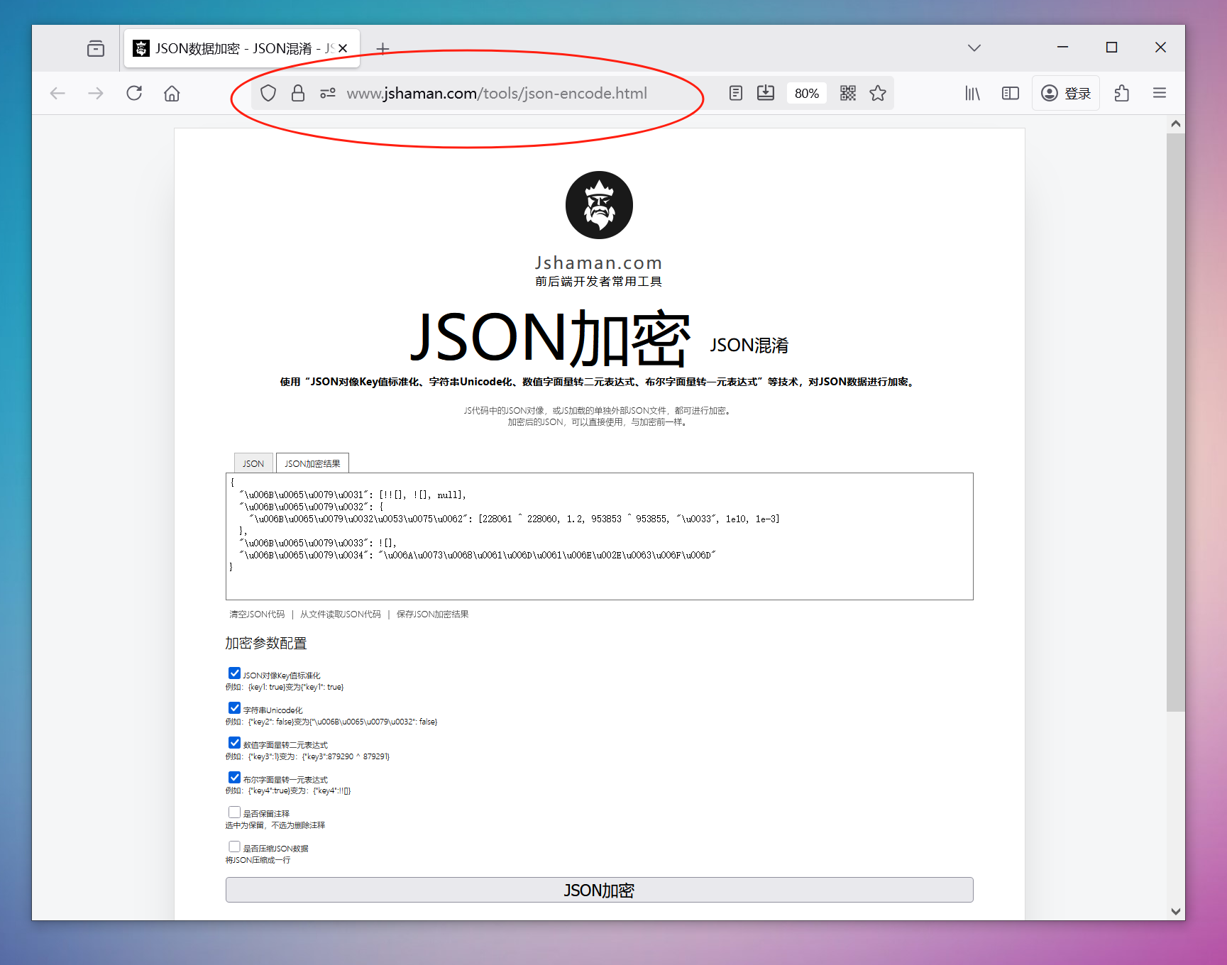 json文件加密工具
