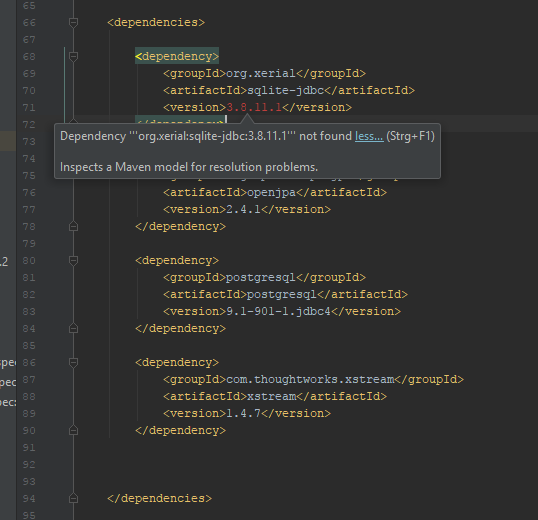  intellij sqlite 