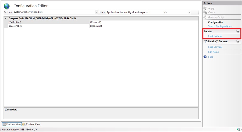 Iis 10 500 19 0x80070021 