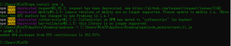 npm切换镜像的工具:nrm的安装并使用切换地址源