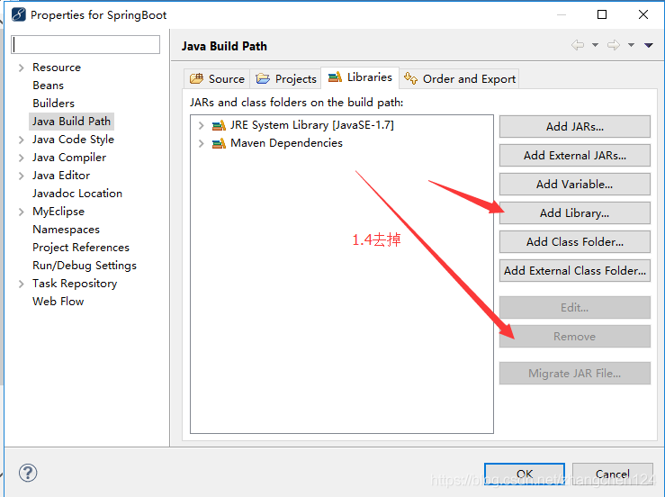 springboot 问题Change project compliance and JRE to_java_02