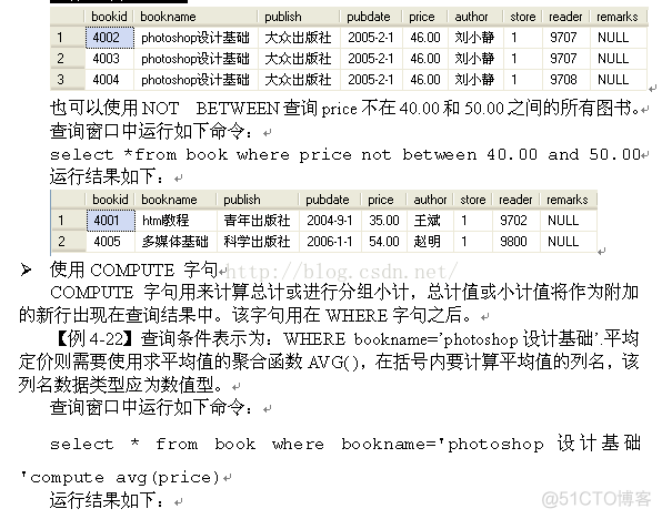 MSSQL之四 简单查询_C#存储过程_15