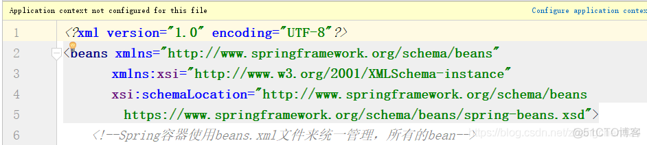 idea application context not configured for this file的问题的解决_xml配置