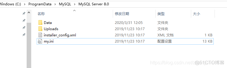 MySQL 8.0版本安装后，安装目录下找不到my.ini文件_mysql杂症_02