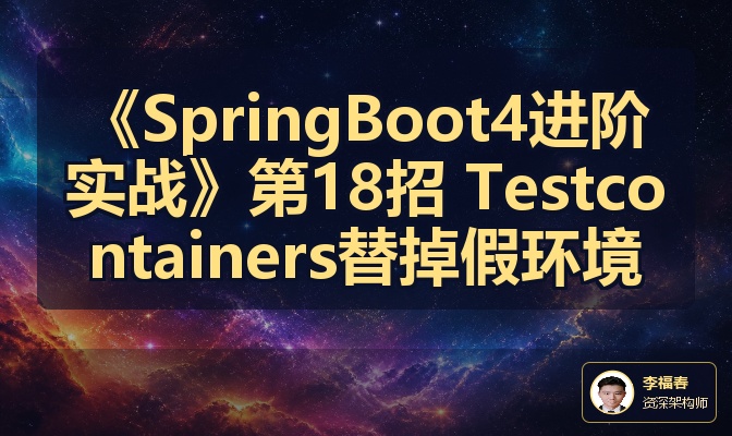 《SpringBoot4进阶实战》第18招 Testcontainers替掉假环境