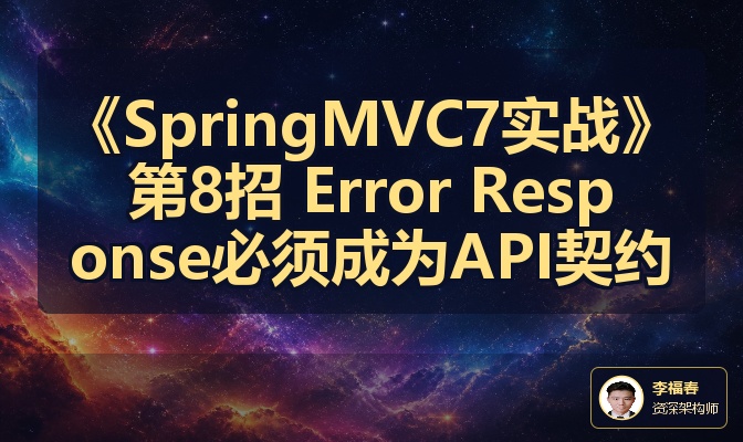 《SpringMVC7实战》第8招 Error Response必须成为API契约