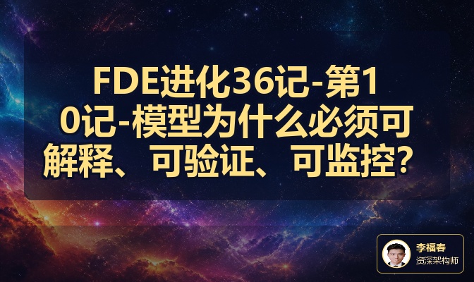 FDE进化36记-第10记-模型为什么必须可解释、可验证、可监控？