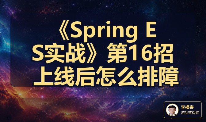 《Spring ES实战》第16招 上线后怎么排障